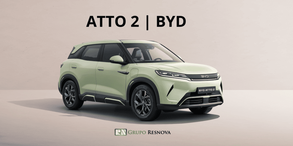 Modelo BYD ATTO 2 en color verde claro imagen destacada